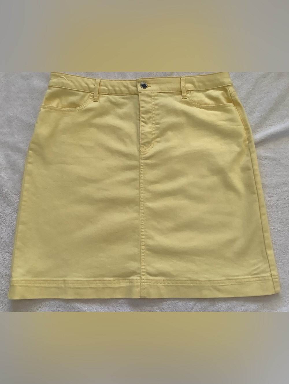 MINT TALBOTS WOMEN’S 12 DAISY JEAN A LINE SKIRT